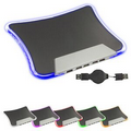 Light Up Mouse Pad w/4 Port USB Hub (Rotating Top Coils)